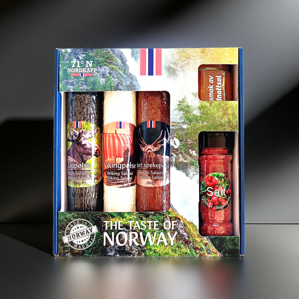 Gavesett med norske spesialiteter/Stavanger - NorwegianShop24