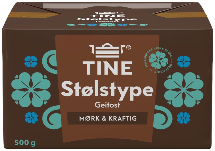 Geitost Ekte Stølstype 500g Tine - NorwegianShop24