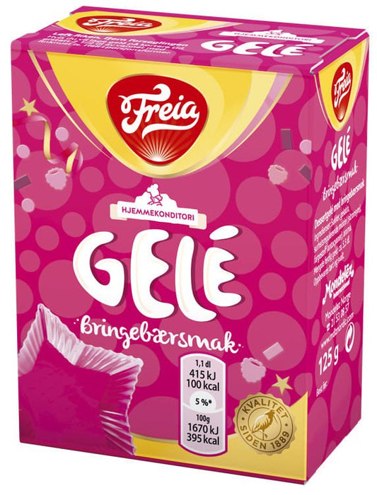 Gele Bringebær 125g Freia - NorwegianShop24