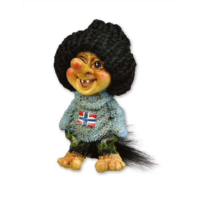 Genser Geir m/Lue, Liten, Lys Blå - NorwegianShop24