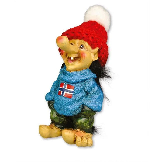 Genser Geir m/Lue, Stor, Mørk Blå - NorwegianShop24