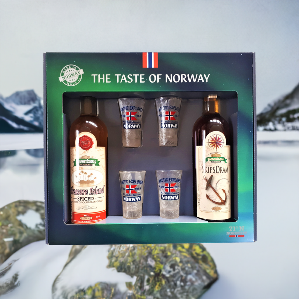 Gift set with Norwegian specialties/Snaps