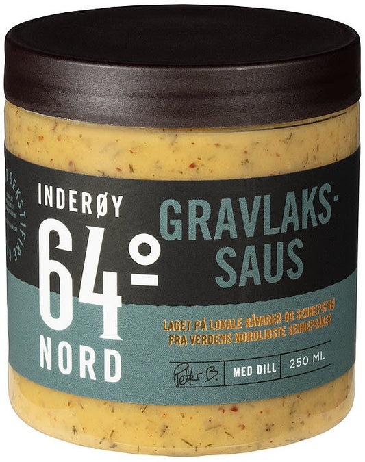 Gravlakssaus 250ml Inderøy 64° Nord - NorwegianShop24
