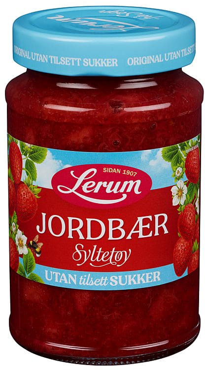 Jordbærsyltetøy U/Sukker 425g - NorwegianShop24