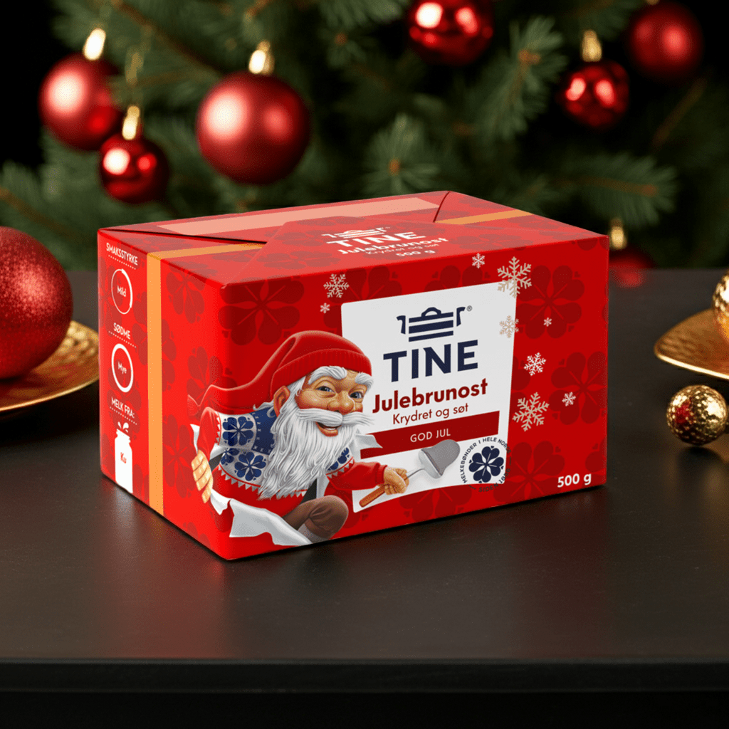 Julebrunost Krydret 500g Tine - NorwegianShop24