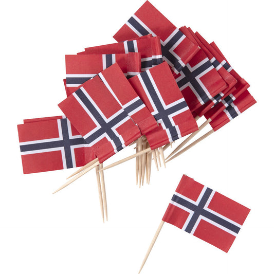 Kakeflagg 100pk - NorwegianShop24