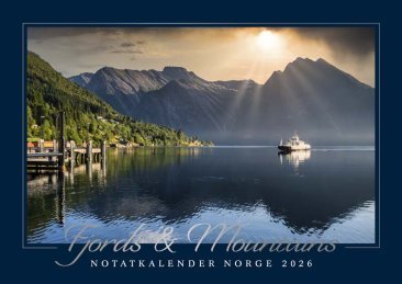 Kalender Fjord & Fjell notat 2026 - NorwegianShop24