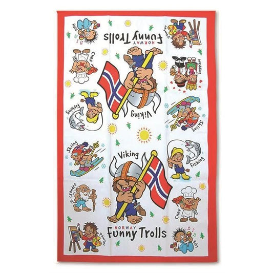 Kjøkkenhåndkle, Funny Trolls - NorwegianShop24