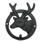 Knagg, rund hjort, støpejern - NorwegianShop24