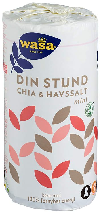 Knekkebrød Din Stund Chia&Havsalt 270g - NorwegianShop24