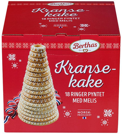 Kransekake 18 Ringer 900g Berthas - NorwegianShop24
