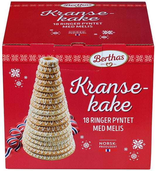 Kransekake 18 Ringer 900g Berthas - NorwegianShop24