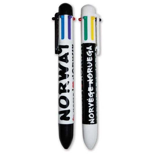 Kulepenn, multi color, Norway grafitti. - NorwegianShop24