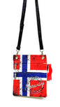 Liten veske, Flagg Norway rød - NorwegianShop24