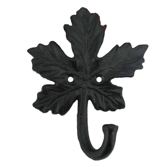 Lønneblad knagg, støpejern - NorwegianShop24