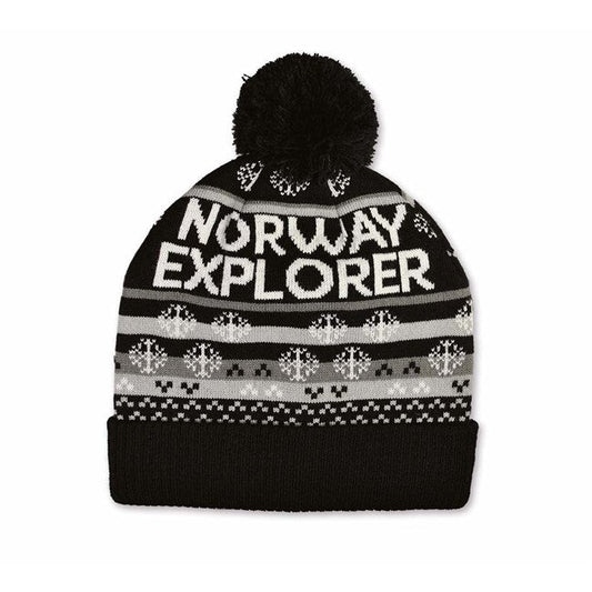 Lue, Norway Explorer, Sort/Grå - NorwegianShop24
