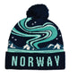 Lue, Norway, nordlys, blå/grønn - NorwegianShop24