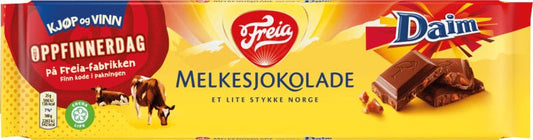 Melkesjokolade m/Daim 200g Freia - NorwegianShop24