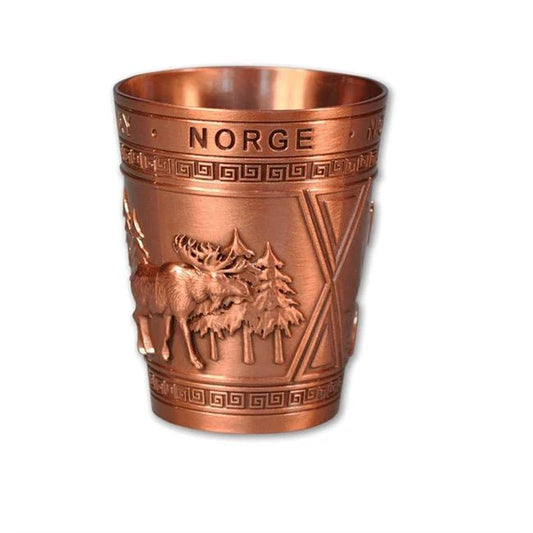 Metall drammebeger, Elg, Bronse - NorwegianShop24