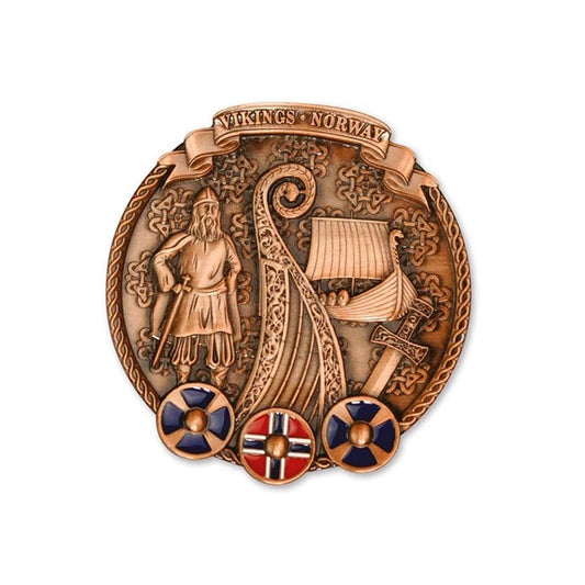 Metall platte m/magnet, Viking Bronse - NorwegianShop24