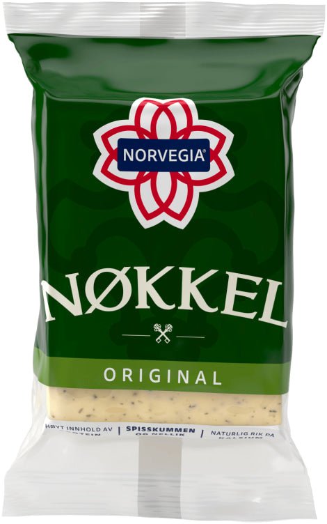 Norvegia Nøkkelost Skorpefri Ca423g - NorwegianShop24