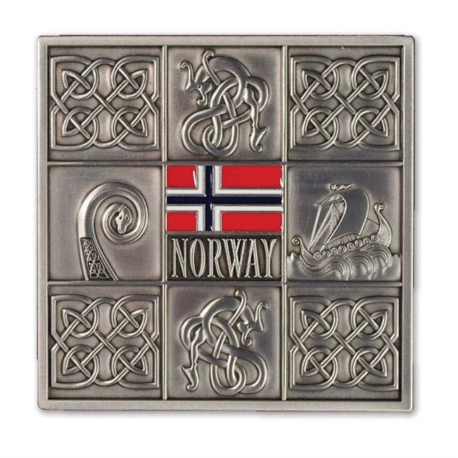 Odin, Metall glassbrikke 2 pk. - NorwegianShop24