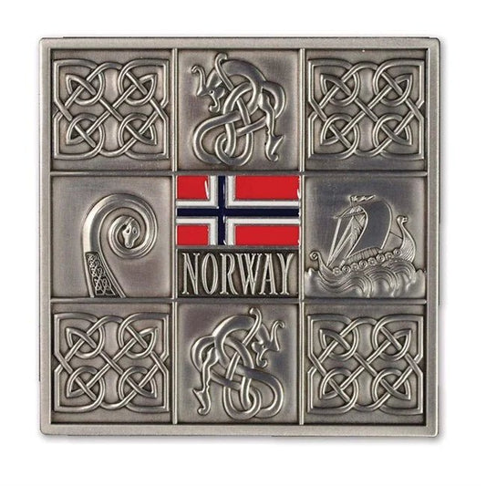 Odin, Metall glassbrikke 2 pk. - NorwegianShop24