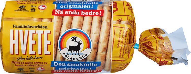 Polarbrød Hvete 12stk 450g - NorwegianShop24