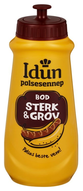 Pølsesennep Bod Sterk & Grov 490g Idun - NorwegianShop24