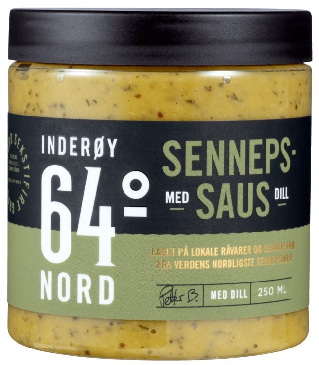 Sennepsaus m/Dill 250ml Inderøy 64° Nord - NorwegianShop24