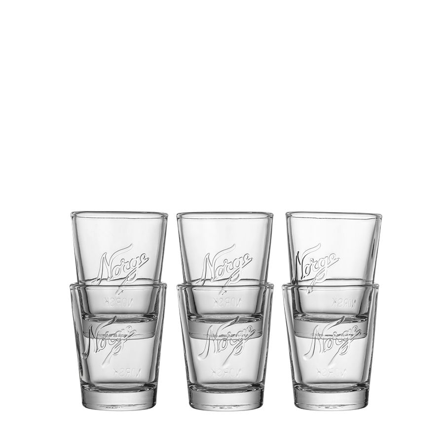 SHOTGLASS 6 STK - NorwegianShop24