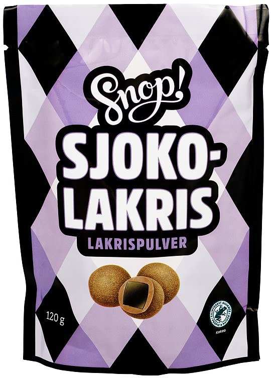 Sjoko - Lakris m/Lakrispulver 120g Snop - NorwegianShop24