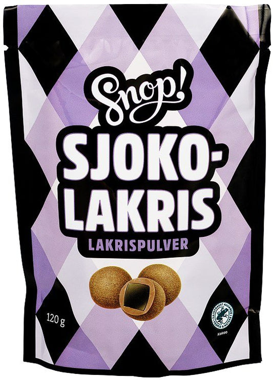 Sjoko - Lakris m/Lakrispulver 120g Snop - NorwegianShop24