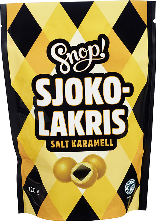 Sjoko - Lakris m/Salt Karamell 120g Snop - NorwegianShop24