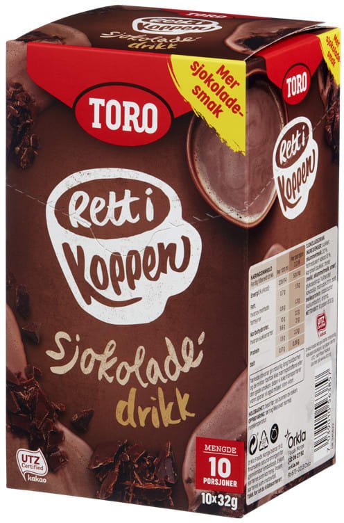 Sjokoladedrikk 10X32g Rett i Koppen - NorwegianShop24