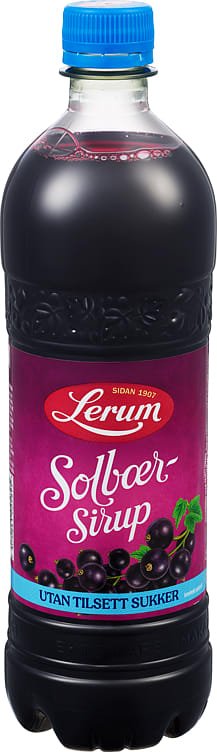 Solbærsirup U/Sukker 0,75L Lerum - NorwegianShop24