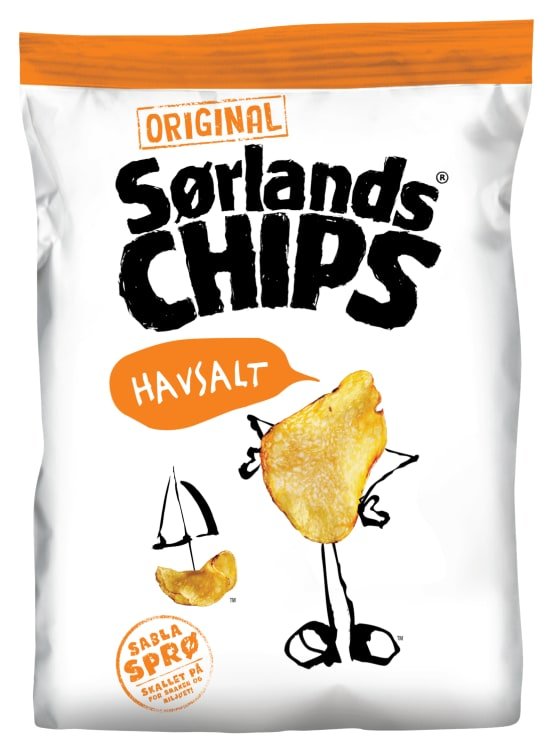 Sørlandschips Havsalt 100g - NorwegianShop24