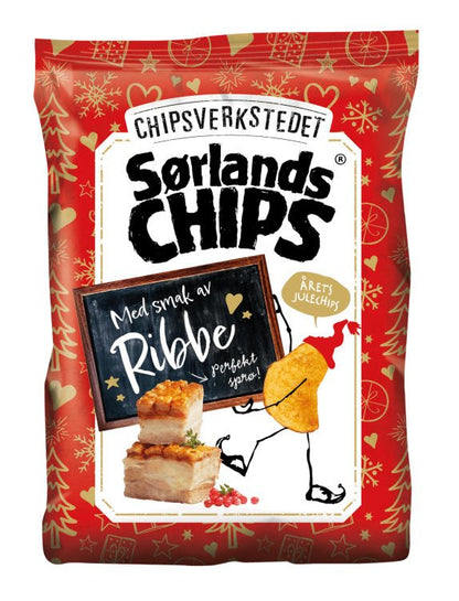 Sørlandschips Jul m/Ribbe 150g - NorwegianShop24