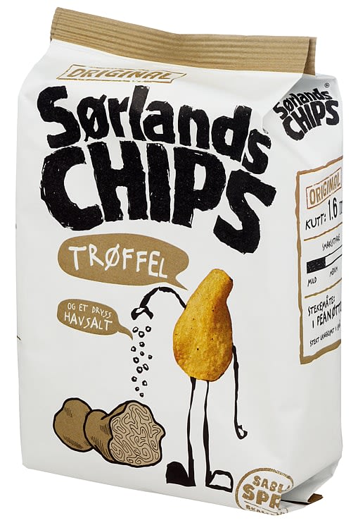 Sørlandschips Trøffel&Havsalt 140g - NorwegianShop24