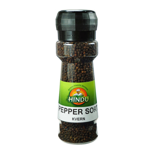 Sort pepper i kvern 311 g – Hindu - NorwegianShop24