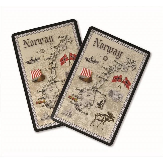 Spillkort, Norgeskart antikk - NorwegianShop24
