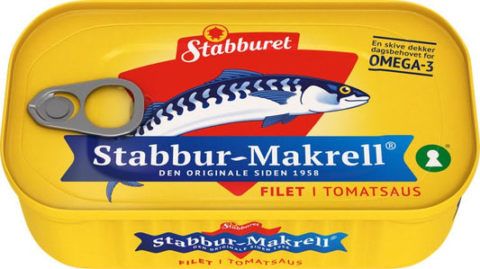 Stabbur - Makrell i Tomat 110g - NorwegianShop24