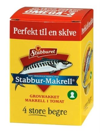 Stabbur - Makrell Omega3 4X40g - NorwegianShop24