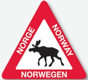 Stickers, elg - NorwegianShop24