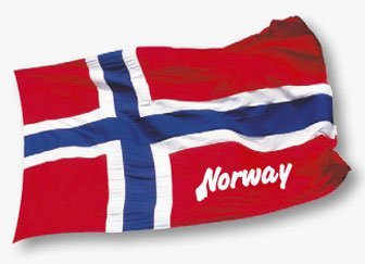 Stickers, Norsk flagg - NorwegianShop24