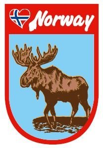 Stickers Norway Elg - NorwegianShop24