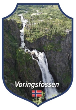 Stickers Vøringsfossen - NorwegianShop24