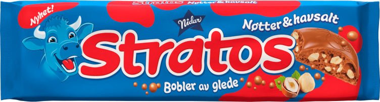 Stratos Nøtter&Havsalt 155g - NorwegianShop24