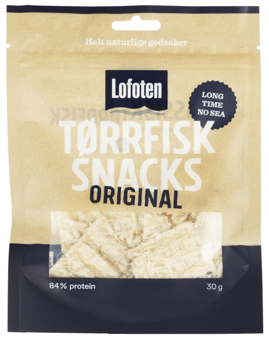 Tørrfisksnacks Original 30g Lofoten - NorwegianShop24