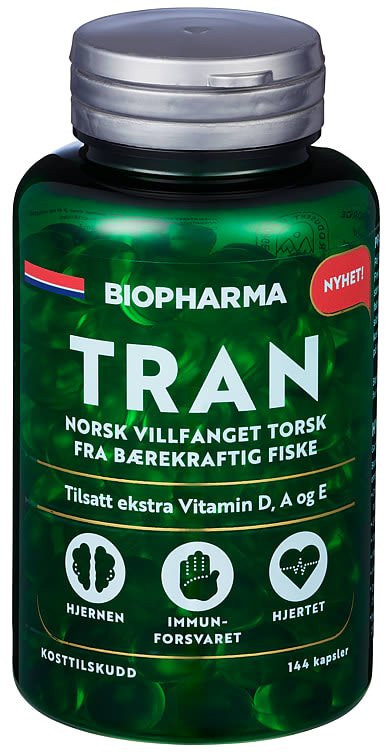 Trankapsler 144stk Biopharma - NorwegianShop24